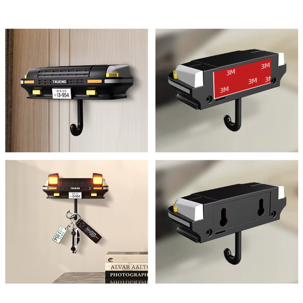 AE86 Car Creative Hook Headlight Key Storage Rack Keychain Holder for Vehicle Decoration Key Holder