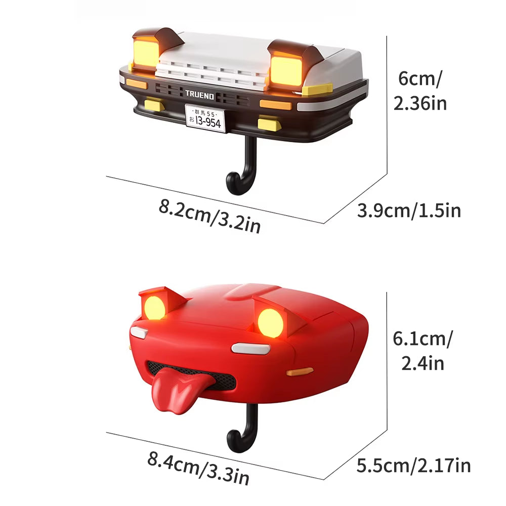 AE86 Car Creative Hook Headlight Key Storage Rack Keychain Holder for Vehicle Decoration Key Holder