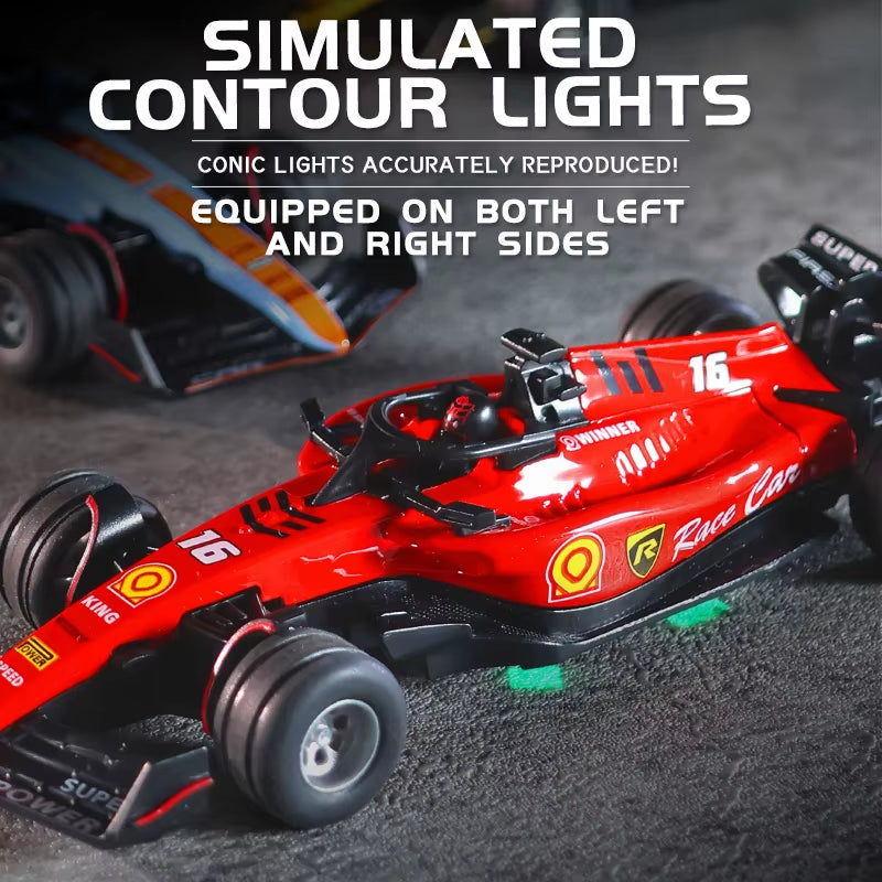 Alloy RC Car 1:43 2024 F1 Alloy Car Model Formula Racing Die Cast Toy SF24 RB20 W15 MCL38 Red Bull Mercedes New Season Boy Gift
