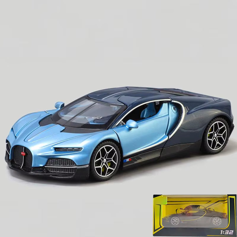 1:32 Bugatti Tourbillon V16 Supercar Alloy Metal Diecast Model Car Children'S Toys Mini GT Collection Hobbies Birthday Gifts Boy